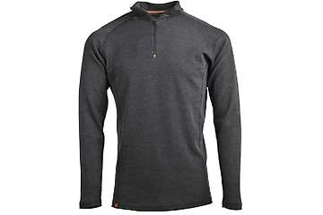 Muška majica zip kragna dugih rukava Altai - 100% ekstra fina merino vuna