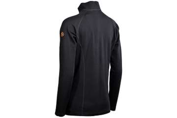 Women's long sleeve zip neck top Altai - 100% extra fine merino