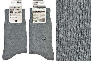 Visoky thermal medium weight socks - 55% fine merino