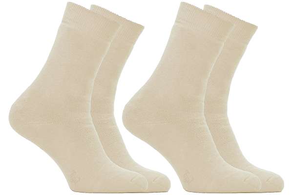 Chaussettes Opala bouclettes intégrales - 88% coton bio - unies - lot de 2 4 / 6
