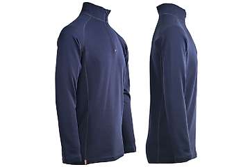 Muška majica zip kragna dugih rukava Altai - 100% ekstra fina merino vuna