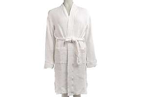 Ženski bade mantil od 100% organskog pamučnog muslina